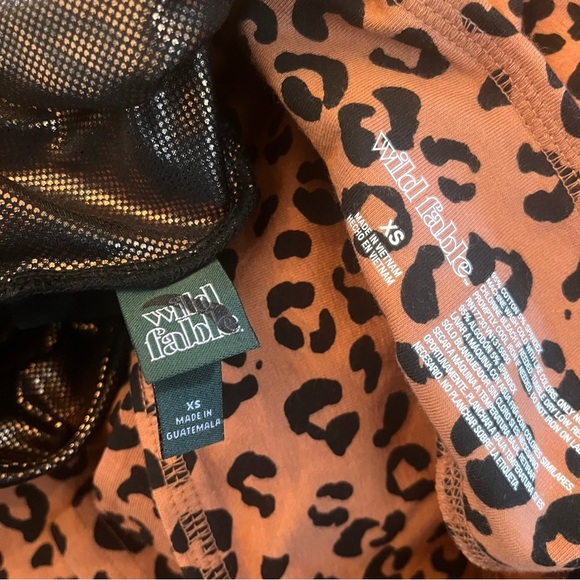 wild fable leggings women juniors XS extra small animal print high waist NWT NEW - Picture 7 of 8